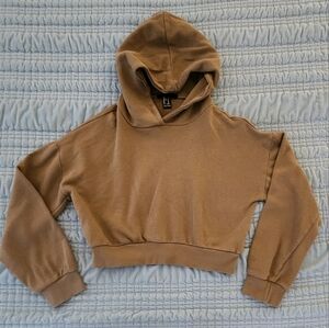 Forever 21 Green Cropped Hoodie Size Medium